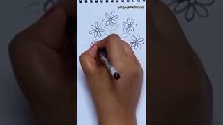 | Flower Drawing Easy With Colour Pencils | #flowers #shorts