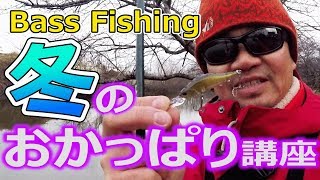 【バス釣り】寒い冬に釣りたい方へ！真冬のおかっぱりバス釣り講座　Bass Fishing