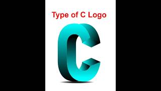 Type Of C Logo Design in CorelDRAW #shorts #coreldraw