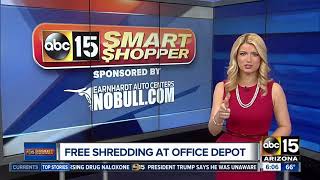 Get 5 pounds of documents shredded for free