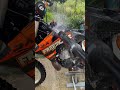 cleaning dirt bike ktm 250sx enduro