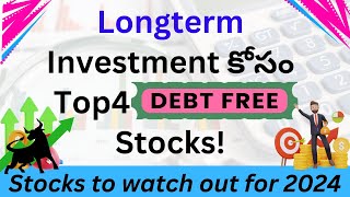 Fundamentally Strong Debt-Free Stocks to Watch Out for in 2024