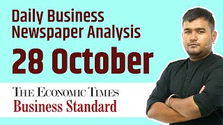 Economic Times + Business Standard - 28 October 2022 Newspaper - Daily Business News Analysis