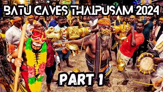 BATU CAVES THAIPUSAM 2024 PART 1 | THE JOYFUL CELEBRATION OF MALAYSIA THAIPUSAM