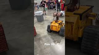 Note to self, test the droid before going to a convention. Wall-e was worried #bb8 #wall-e #megacon