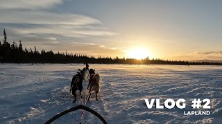 Swedish Lapland Travel - Vlog #2 - Northern Lights, Snowmobiles, Huskies, Kiruna, Abisko, Sweden