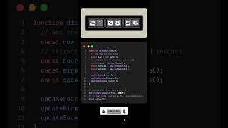 Flip clock via HTML,CSS,JS SOURCE CODE in the description #coding #js #css #programming #asmr #html