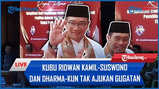 🔴 LIVE: Kubu Ridwan Kamil-Suswono dan Dharma-Kun Tak Ajukan Gugatan Hasil Pilkada Jakarta ke MK