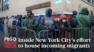 WATCH: Inside New York City's effort to house incoming migrants