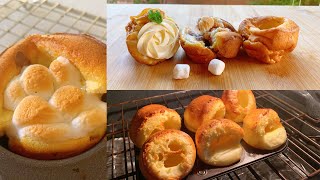 yorkshire Pudding | flour+ eggs+ milk to make a delicious breakfast   without baking powder and Soda