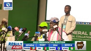 INEC Announces Presidential Results For Ekiti