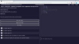 Basic JavaScript (20/111) | Compound Assignment With Augmented Multiplication | freeCodeCamp