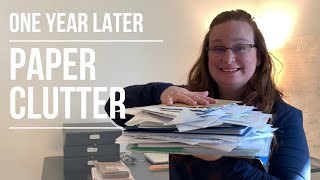 PAPER CLUTTER | One Year After the Paper Extreme Declutter | Minimalism | The Minimalish Minimalist