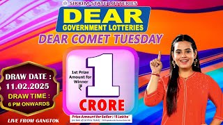 DEAR LOTTERY LIVE DEAR 6 PM 11.02.2025 SIKKIM LOTTERY LIVE DEAR LOTTERY LIVE LOTTERY SAMBAD LIVE