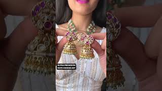 Premium quality pachi kundan sets/zavari set/bridal chokars/party wear chokars/contact 9535614642