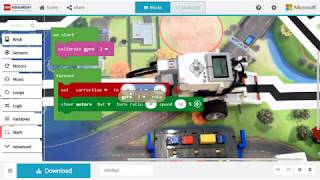 MakeCode EV3 / Moving straight with the Gyro