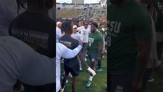 Things got HEATED pre-game between Colorado and Colorado State 😳