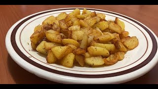 Exceptional pan-made crispy potatoes