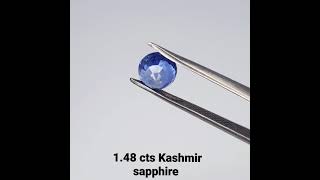 Kashmir sapphire 1.48 cts certified