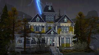 I built a vampire MANSION in The Sims 4 🦇 (Sims 4 Speed Build)