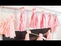 Easy, Inexpensive, Tissue Paper Tassel Garland Tutorial