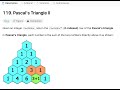 Leetcode 119 | Pascal's Triangle II | Java Solution | 16th Oct 2023