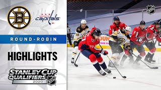 NHL Highlights | Bruins @ Capitals, Round Robin - Aug. 9, 2020