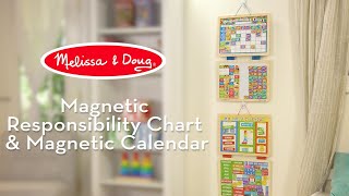 Melissa \u0026 Doug My Magnetic Daily Calendar \u0026 Magnetic Responsibility Chart