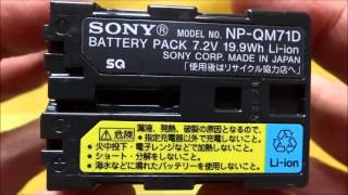 SONY NP-QM71D BATTERY PACK 7.2V 19.9Wh Li-ion　ハンディカム リチャージャブルバッテリーパック