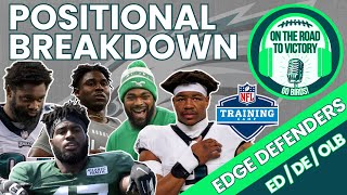 Eagles EDGE DEFENDERS (DE/OLB) | Training Camp Preview 2024 | Huff, Sweat & More Bios | Depth Chart