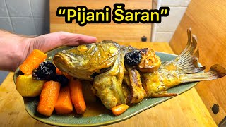 Pijani Šaran! Kako najlakse da spremis ribu! ***POSNO*** Pola pijem, pola šaranu dajem..