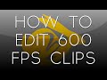 After Effects Tutorial: How To Edit 600 FPS Clips