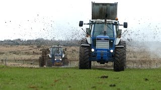 Ford TW-25 \u0026 TW-15 Spreading Manure w/ Samson Spreaders | Komatsu WA320 PZ | Søttrup Maskinstation