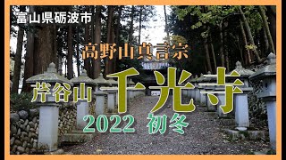 【🍁散策物語】高野山真言宗 芹谷山「千光寺」2022初冬　～富山県砺波市～