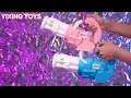 fancy angel pink u0026 blue electric bubble gun toy with light u0026 sound 💗💙🤩