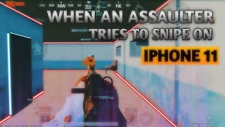 🇮🇳When an assaultar  tries to snipe on Iphone 11 🔥// Pubg Montage// Five Finger Claw + Gyroscope #2