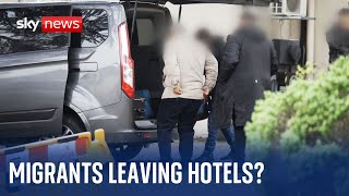 Migrants: Sky News visits the hotels that are closing to asylum seekers