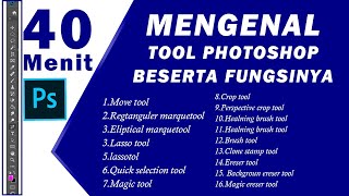 MENGENAL TOOL PADA PHOTOSHOP