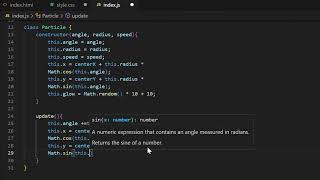 Particle Orbit Animation | HTML CSS JavaScript #coding