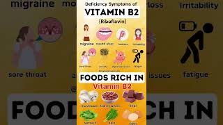 vitamin B2 deficiency signs and foods rich in it. #food #vitamin #vitaminb2