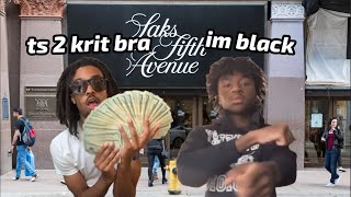 ohsxnta goes to SAKS for the first time with 1oneam *GONE KRIT*