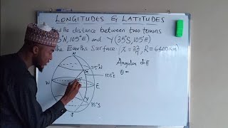 How to find the distance between two points on the same longitude