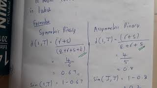 5.8 Proximity measure for binary Attributes