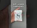 Air Canada Biodegradable Earphones #shorts #unboxing #earphones #headphones #earpods #wiredearphones