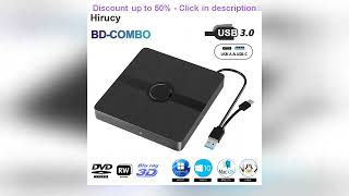 External Blu-ray DVD Drive USB 3.0 Portable 3D BD-Combo Optical Drives CD DVD Burner Player Rea