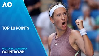 Victoria Azarenka Top 10 Points | Australian Open 2024