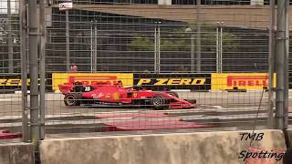 F1 Sound 2019 Part 1 | Formula One Singapore Grand Prix Practice FP1 | F1 V6 Sound