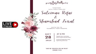 WEDDING CEREMONY OF SULEIMAN AND SHAMSHAD