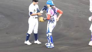 2017.08.12/わかさ京都/女子プロ野球オールスター/始球式・神戸弘陵高校・一尾　星吏夏（いちお　せりか）