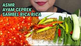 ASMR AYAM GEPREK SAMBEL RICA RICA || ASMR INDONESIA || EATING SOUND